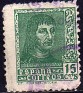 Spain 1938 Ferdinand The Catholic 15 CTS Green Edifil 841. España 841 03. Uploaded by susofe